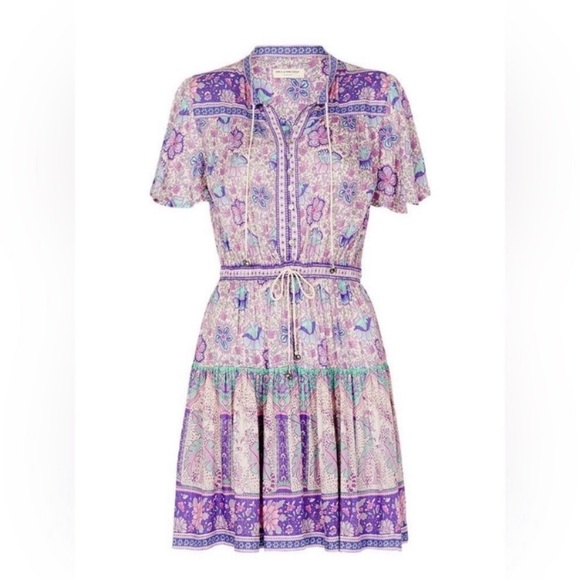 Floral Purple Summer Dress - Picture 6 of 6